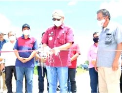 Bupati Taput Resmikan Jembatan Alternatif Masyarakat Aek Siansimun