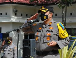 Kapolres Humbahas Pimpin Apel Gelar Pasukan Operasi Patuh Toba 2021