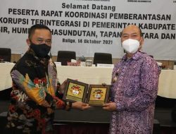 Bupati Taput Hadiri Rakor Pemberantasan Korupsi Terintegrasi