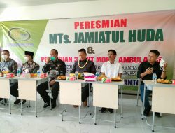 Peresmian MTs Jamiatul Huda Kabupaten Bekasi, Soleman: Kang Hartono Seorang Dermawan
