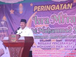 Plt Bupati Bekasi Hadiri Peringatan Isra Miraj di Cikarang Selatan