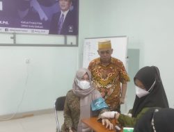 Tutup Penghujung Ramadhan, Sekretaris DPD PAN Kota Bekasi Adakan Vaksinasi Booster
