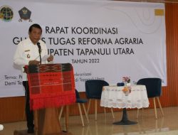 Wakil Bupati Taput Buka Rakor Gugus Tugas Reforma Agraria