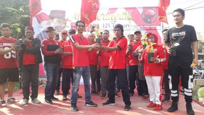 Kader PDI Perjuangan Kabupaten Bekasi Kompak Adakan Kegiatan Olahraga Bersama