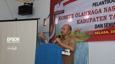 Bupati Taput Hadiri Pelantikan Pengurus KONI Periode 2019- 2023
