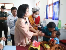 Hadiri Pengobatan Gratis di Puskesmas Siborong-borong, Ketua TP PKK Taput Harapkan Masyarakat Makin Sehat dan Religius
