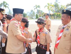 Pemkab Toba Berangkatkan Pramuka Peserta Jambore Nasional XI Tahun 2022