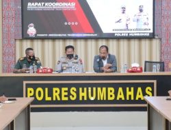 Pemkab Humbahas Bersama Polres Rakor Pencegahan Penanggulangan Kebakaran Hutan