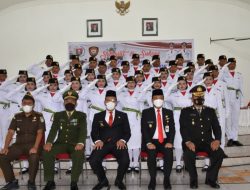 Bupati Humbahas Kukuhkan Paskibraka Tahun 2022