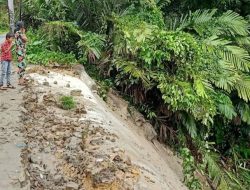 Jalan Provinsi Pakkat-Doloksanggul Longsor, BPBD Humbahas Harapkan Dinas Bina Marga Turun