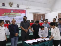 DPRD dan Pemkab Toba Tandatangani Nota Kesepakatan Rancangan KUA PPAS  RAPBD 2023