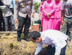 Bupati dan Kapolres Humbahas Letakkan Batu Pertama Pembangunan Sipropam, Sikum dan Siwas Polres
