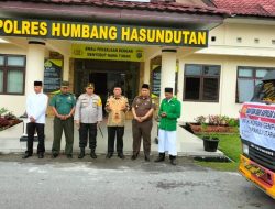 Kapolres Humbahas Berangkatkan Bantuan Kepada Korban Gempa Taput