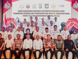Bupati Humbahas Hadiri Rakor Evaluasi Penyerapan Anggaran Pemprovsu dan Kab/Kota se-Sumut