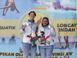 Pasangan Campuran Loncat Indah Sumbang Perak untuk Kabupaten Bekasi