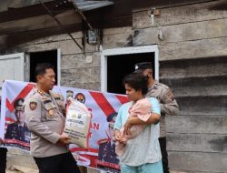 Kades Dolokmargu Apresiasi Polres Humbahas dan Ketua Bhayangkari Salurkan Bansos