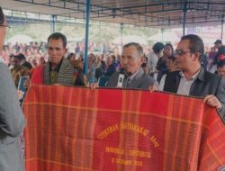 Masyarakat Adat Pandumaan Sipituhuta Adakan Syukuran, Ini Pesan Bupati Humbahas