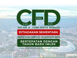 Perayaan Imlek 2023, CFD di Kota Bekasi Dihentikan Sementara