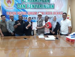 Serahkan Berkas ke Tim Penjaringan, Hj Ekowati Calon Ketum KONI Kota Bekasi Periode 2023-2027