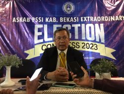 Hamun Sutisna Kembali Jabat Ketua PSSI Kabupaten Bekasi Periode 2023-2027
