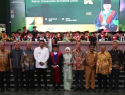 Bupati Humbahas Hadiri Pengukuhan Guru Besar USU