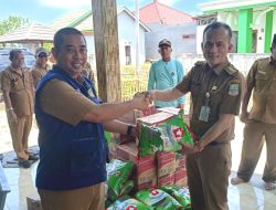Disperkimtan Kabupaten Bekasi Salurkan Bantuan Sembako Warga Terdampak Banjir di Babelan