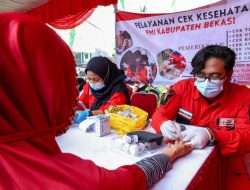 Ramadan Sregep Kabupaten Bekasi, Puluhan Warga Antusias Donor Darah dan Cek Kesehatan