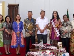 Bupati Humbahas Sambut Putri Indonesia Sumut 2023 Tabitha Napitupulu