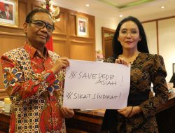 Bahas Isu TPPO, Rieke Diah Pitaloka Temui Mahfud MD