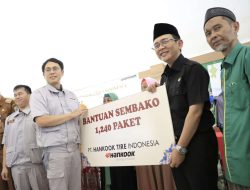 CSR dari PT Hankook dan Deltamas, Pemkab Bekasi Salurkan Paket Sembako untuk Warga Miskin Ekstrem