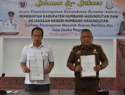 Bupati dan Kajari Humbahas Tandatangani Kesepakatan Bersama
