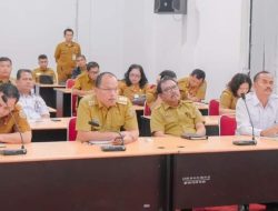 Pemkab Humbahas Ikuti Rakor Pengendalian  Inflasi Tahun 2023 Melalui Vidcon