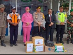 Kapolres dan Sekda Humbahas Tinjau Kesiapan 3 Titik Pos Pengamanan Lebaran