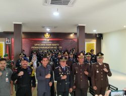 Pegawai Lapas Cikarang Bersama Forkopimda Halal Bihalal dan Apel Peringatan Hari Bhakti Pemasyarakatan ke-59