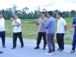Kapolres Bersama Pemkab Humbahas Tinjau Lokasi Rencana Pembangunan Pos Pol
