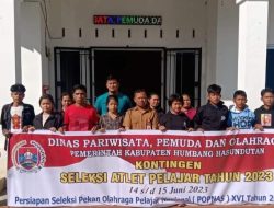 Pemkab Humbahas Berangkatkan Kontingen Ikuti Seleksi POPNAS Tahun 2023