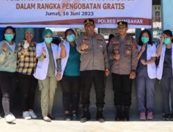 Dinkes Humbahas dan Polres Adakan Bakti Kesehatan Gratis