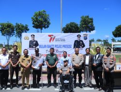 Sekda dan Kapolres Humbahas Ikuti Kegiatan  Bakti Polri Presisi
