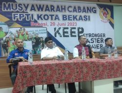Dindin Abidin Kembali Terpilih Jadi Ketua FPTI Kota Bekasi Periode 2023-2027