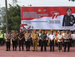 Bupati Bersama Forkopimda Humbahas Hadiri Apel Kasatkamling Tahun 2023