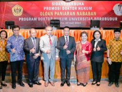 Wakil Bupatii Humbahas Sidang Terbuka Promosi Doktor di Universitas Borobudur