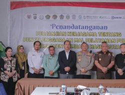 DPMPTSP Humbahas Tandatangani Kerjasama dengan Instansi Vertikal yang Bergabung di MPP