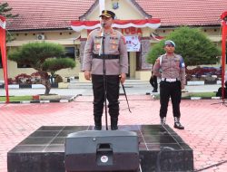 Kapolres Toba Pimpin Apel Gelar Pasukan Pengamanan Pra PON XXI
