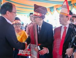 Bupati Humbahas Hadiri Doa Syukuran Ompu Solam Nainggolan di Onanganjang