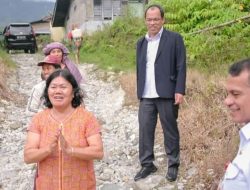 Bupati Humbahas Tinjau Proyek Pembangunan Jalan Parbotihan-Pulo Godang-Temba