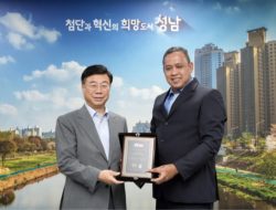 Wali Kota Seongnam Shin Sang-jin Bahas Kerjasama Olahraga dengan Tri Adhianto