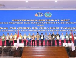Pemkab Humbahas Terima Sertifikat Tanah Aset dan Rumah Ibadah