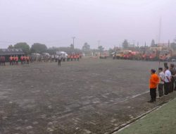 OPD Humbahas Bersama Polres Apel Gelar Pasukan dan Peralatan Siap Tanggap Bencana