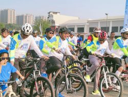 Ribuan Pesepeda Tumpah Ruah Semarakan Fun Bike Hari Jadi Kabupaten Bekasi ke-73