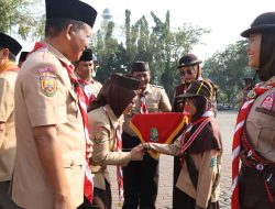 Sekda Pimpin Upacara Hari Pramuka Ke-62 Tahun Tingkat Kota Bekasi